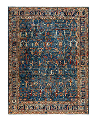 Traditional Serapi Wool Hand Knotted Blue Area Rug 8' 11" x 11' 8"