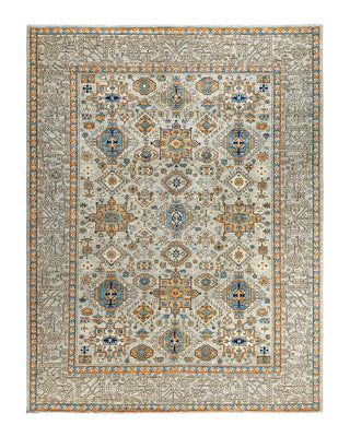 Traditional Serapi Wool Hand Knotted Gray Area Rug 9' 1" x 11' 10"