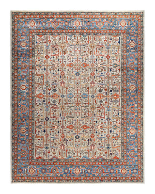 Traditional Serapi Wool Hand Knotted Gray Area Rug 9' 3" x 11' 10"