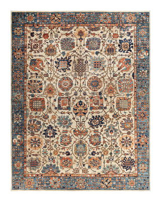 Traditional Serapi Wool Hand Knotted Beige Area Rug 9' 4" x 11' 11"