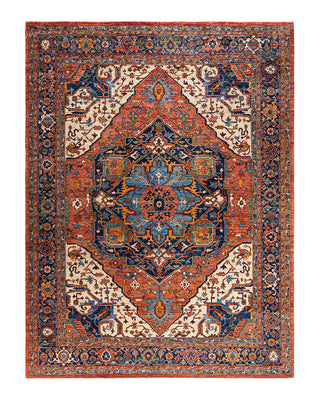 Traditional Serapi Wool Hand Knotted Red Area Rug 9' 1" x 11' 10"
