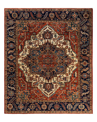 Serapi, One-of-a-Kind Hand-Knotted Area Rug  - Red, 8' 4" x 9' 9"