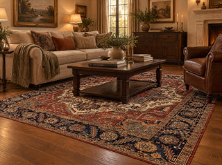 Serapi, One-of-a-Kind Hand-Knotted Area Rug  - Red, 8' 4" x 9' 9"