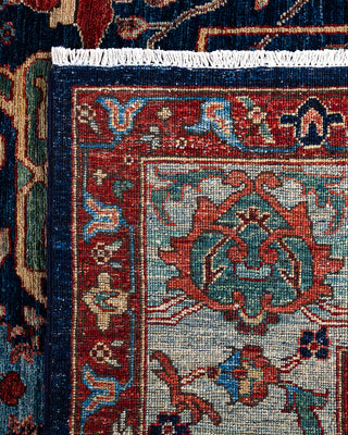 Serapi, One-of-a-Kind Hand-Knotted Area Rug  - Blue, 8' 1" x 9' 10"