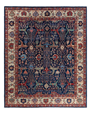 Serapi, One-of-a-Kind Hand-Knotted Area Rug  - Blue, 8' 1" x 9' 10"