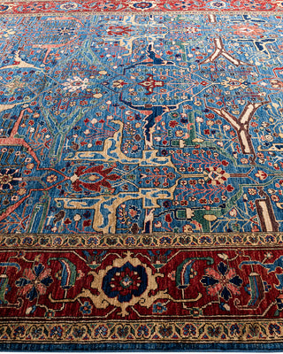 Serapi, One-of-a-Kind Hand-Knotted Area Rug  - Light Blue, 8' 1" x 10' 0"