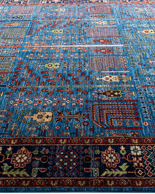 Serapi, One-of-a-Kind Hand-Knotted Area Rug  - Light Blue, 7' 10" x 10' 2"