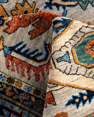 Serapi, One-of-a-Kind Hand-Knotted Area Rug  - Light Gray, 8' 3" x 9' 10"