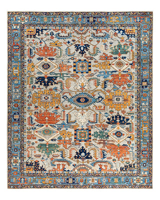 Serapi, One-of-a-Kind Hand-Knotted Area Rug  - Light Gray, 8' 3" x 9' 10"