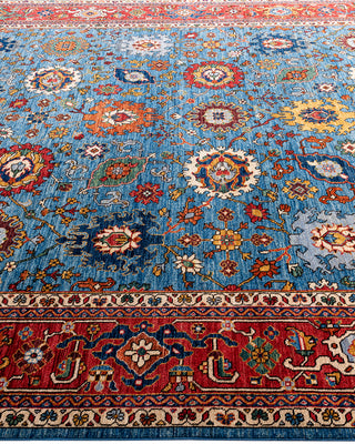 Serapi, One-of-a-Kind Hand-Knotted Area Rug  - Light Blue, 8' 1" x 9' 8"