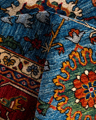 Serapi, One-of-a-Kind Hand-Knotted Area Rug  - Light Blue, 8' 1" x 9' 8"