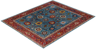Serapi, One-of-a-Kind Hand-Knotted Area Rug  - Light Blue, 8' 1" x 9' 8"