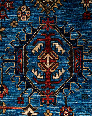 Serapi, One-of-a-Kind Hand-Knotted Area Rug  - Light Blue, 7' 11" x 9' 10"