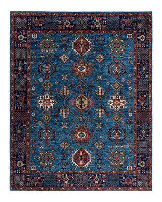 Serapi, One-of-a-Kind Hand-Knotted Area Rug  - Light Blue, 7' 11" x 9' 10"