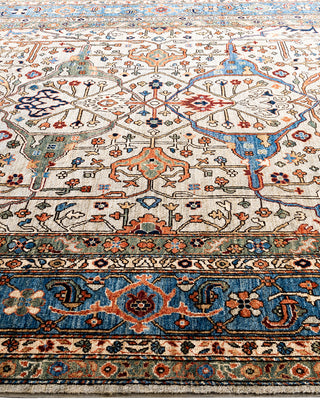 Serapi, One-of-a-Kind Hand-Knotted Area Rug  - Light Gray, 8' 0" x 9' 10"