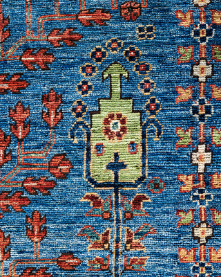 Serapi, One-of-a-Kind Hand-Knotted Area Rug  - Light Blue, 7' 10" x 10' 0"