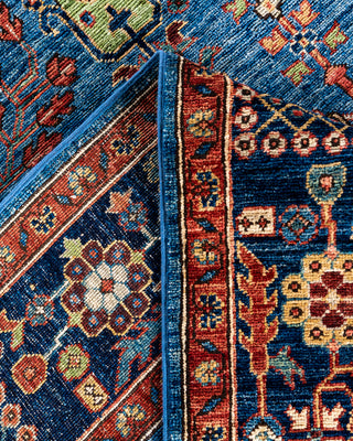 Serapi, One-of-a-Kind Hand-Knotted Area Rug  - Light Blue, 7' 10" x 10' 0"