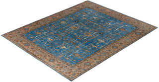 Serapi, One-of-a-Kind Hand-Knotted Area Rug  - Light Blue, 8' 0" x 10' 0"
