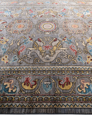 Serapi, One-of-a-Kind Hand-Knotted Area Rug  - Gray, 8' 0" x 9' 11"