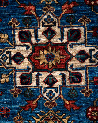 Serapi, One-of-a-Kind Hand-Knotted Area Rug  - Light Blue, 8' 0" x 9' 9"