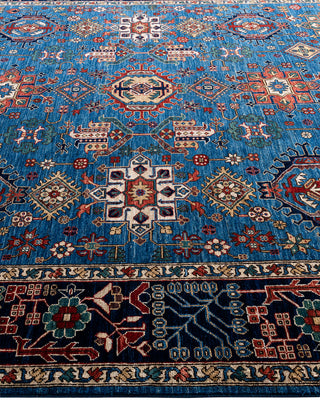 Serapi, One-of-a-Kind Hand-Knotted Area Rug  - Light Blue, 8' 0" x 9' 9"