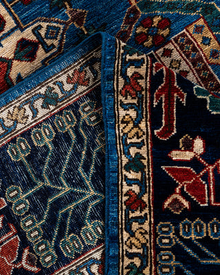 Serapi, One-of-a-Kind Hand-Knotted Area Rug  - Light Blue, 8' 0" x 9' 9"