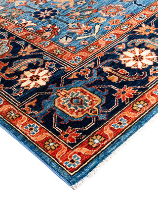 Serapi, One-of-a-Kind Hand-Knotted Area Rug  - Light Blue, 8' 1" x 10' 1"