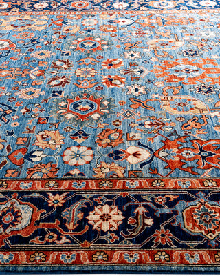 Serapi, One-of-a-Kind Hand-Knotted Area Rug  - Light Blue, 8' 1" x 10' 1"
