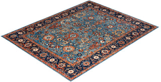 Serapi, One-of-a-Kind Hand-Knotted Area Rug  - Light Blue, 8' 1" x 10' 1"
