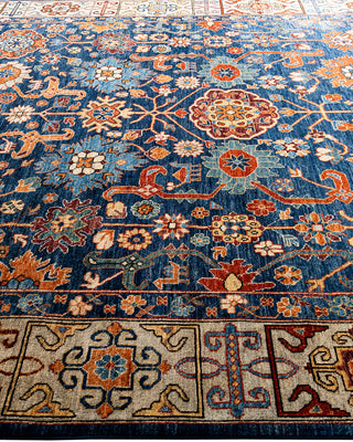 Serapi, One-of-a-Kind Hand-Knotted Area Rug  - Blue, 8' 3" x 10' 6"
