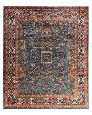 Serapi, One-of-a-Kind Hand-Knotted Area Rug  - Light Blue, 8' 3" x 9' 11"