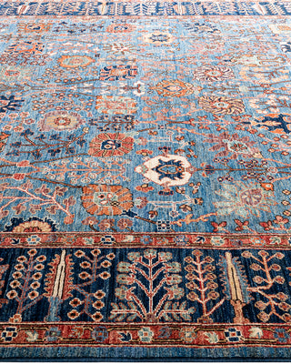 Serapi, One-of-a-Kind Hand-Knotted Area Rug  - Light Blue, 8' 1" x 9' 10"