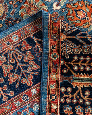 Serapi, One-of-a-Kind Hand-Knotted Area Rug  - Light Blue, 8' 1" x 9' 10"