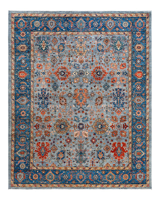 Serapi, One-of-a-Kind Hand-Knotted Area Rug  - Gray, 7' 11" x 9' 10"