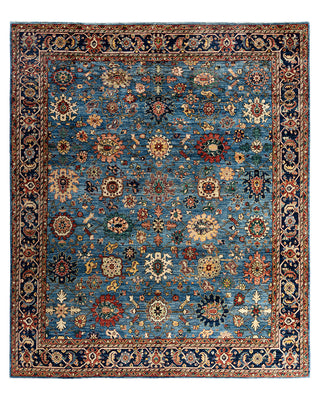 Serapi, One-of-a-Kind Hand-Knotted Area Rug  - Light Blue, 8' 2" x 9' 7"