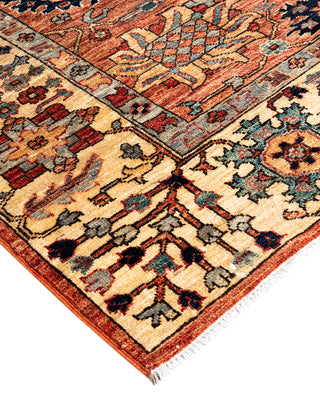 Serapi, One-of-a-Kind Hand-Knotted Area Rug  - Orange, 8' 2" x 9' 9"