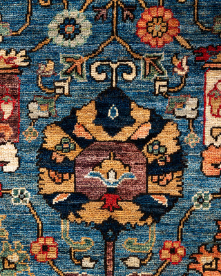 Serapi, One-of-a-Kind Hand-Knotted Area Rug  - Light Blue, 8' 0" x 9' 8"