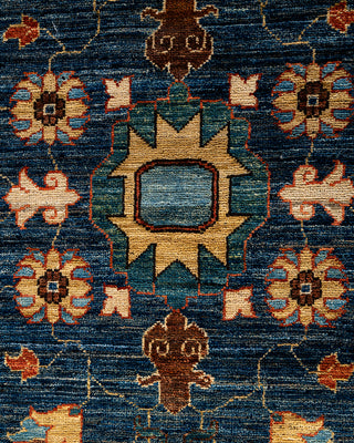 Serapi, One-of-a-Kind Hand-Knotted Runner Rug  - Blue, 2' 8" x 12' 3"