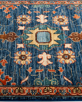 Serapi, One-of-a-Kind Hand-Knotted Runner Rug  - Blue, 2' 8" x 12' 3"