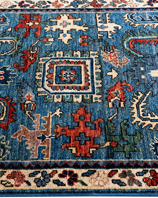 Serapi, One-of-a-Kind Hand-Knotted Runner Rug  - Light Blue, 2' 7" x 11' 8"