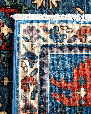 Serapi, One-of-a-Kind Hand-Knotted Runner Rug  - Light Blue, 2' 7" x 11' 8"