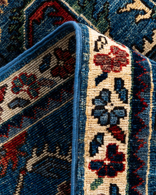 Serapi, One-of-a-Kind Hand-Knotted Runner Rug  - Light Blue, 2' 7" x 11' 8"