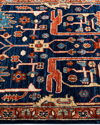 Serapi, One-of-a-Kind Hand-Knotted Runner Rug  - Blue, 2' 7" x 9' 9"