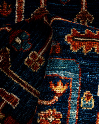 Serapi, One-of-a-Kind Hand-Knotted Runner Rug  - Blue, 2' 7" x 9' 9"