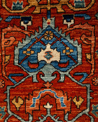 Serapi, One-of-a-Kind Hand-Knotted Runner Rug  - Orange, 2' 8" x 8' 2"