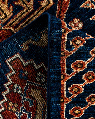 Serapi, One-of-a-Kind Hand-Knotted Runner Rug  - Blue, 2' 8" x 11' 11"