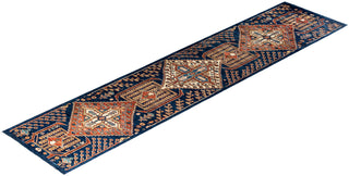 Serapi, One-of-a-Kind Hand-Knotted Runner Rug  - Blue, 2' 8" x 11' 11"