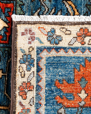 Serapi, One-of-a-Kind Hand-Knotted Runner Rug  - Light Blue, 2' 9" x 10' 0"