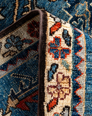 Serapi, One-of-a-Kind Hand-Knotted Runner Rug  - Light Blue, 2' 9" x 10' 0"