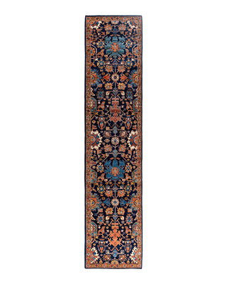 Serapi, One-of-a-Kind Hand-Knotted Runner Rug  - Blue, 2' 8" x 11' 4"